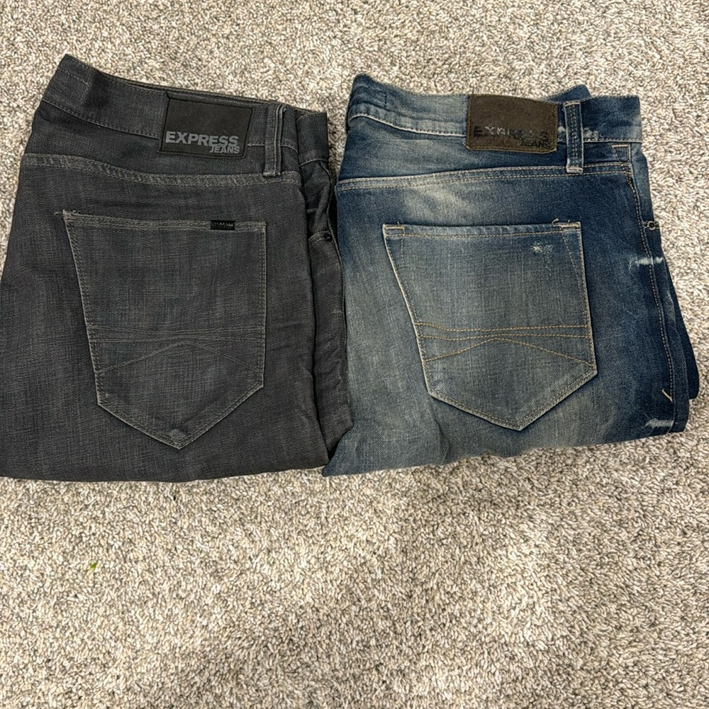Express jeans 34x34 both for $40